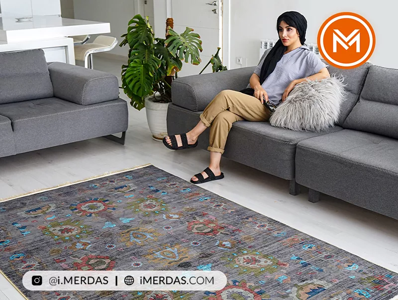 ست کردن مبل طوسی