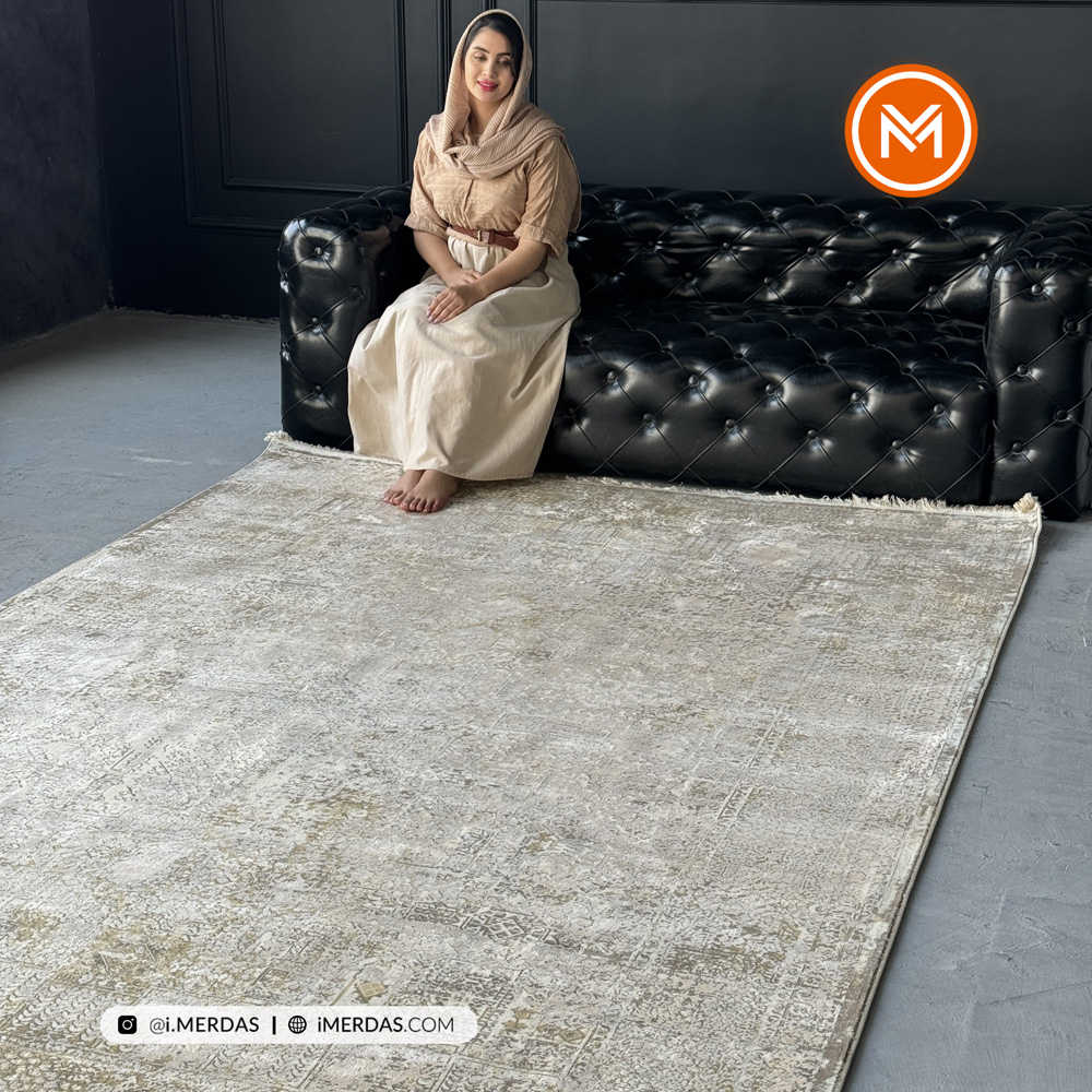 فرش وینتیج mc کد 06 زمینه تمام رنگ