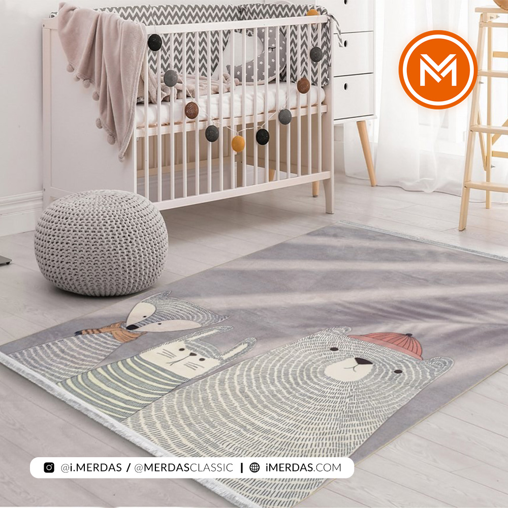 فرش کودک اختصاصی کد 2599020090 زمینه تمام رنگ