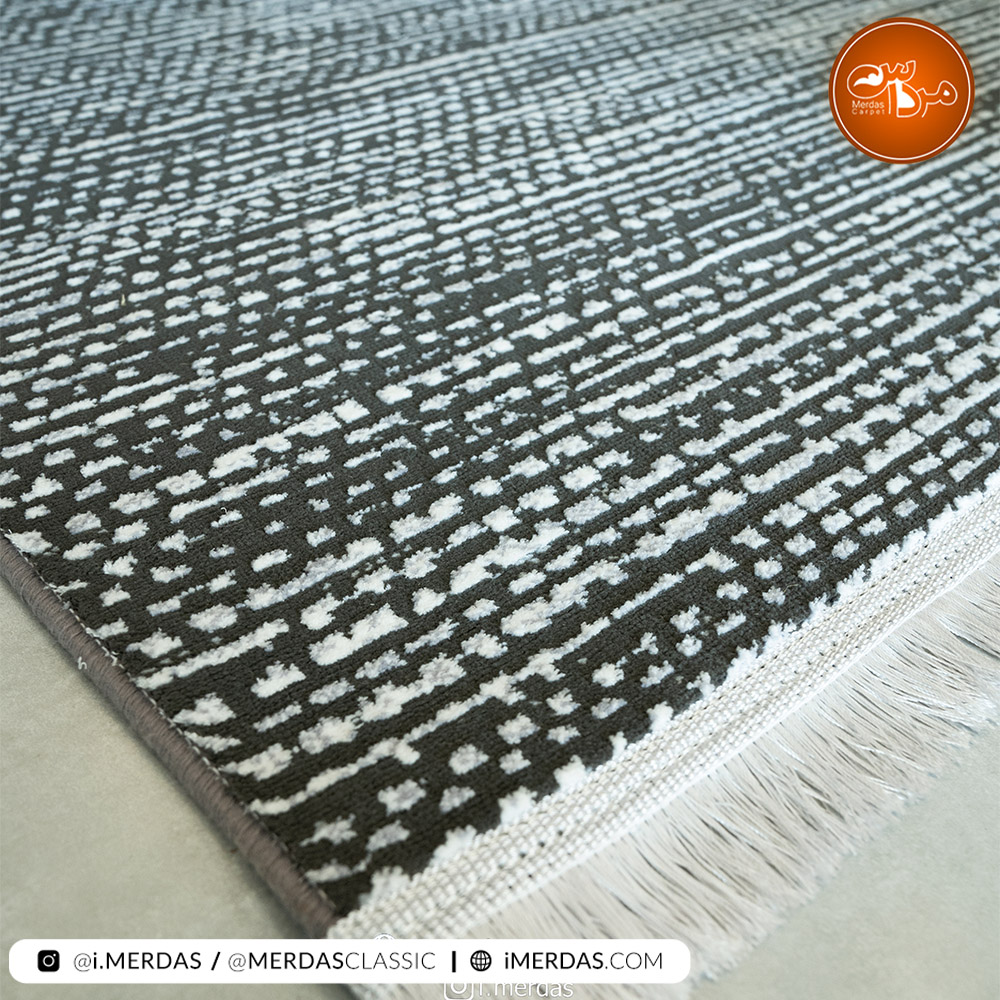 فرش آشپزخانه مراکشی کد 41239 زمینه نوک مدادی