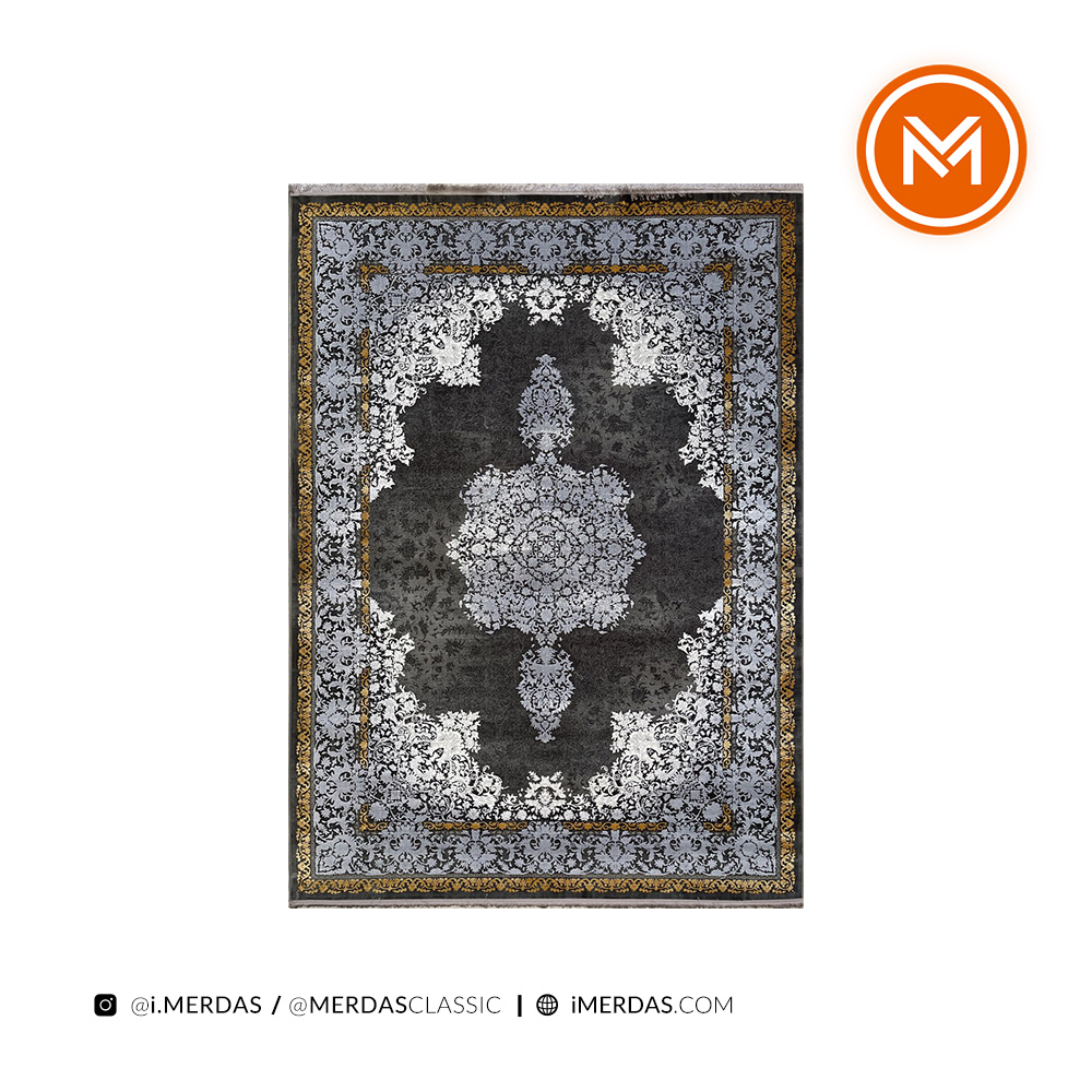 فرش ترک کد 70052zt زمینه تمام رنگ