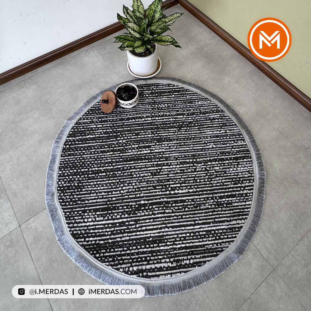 فرش ست کد 41239 زمینه نقره ای