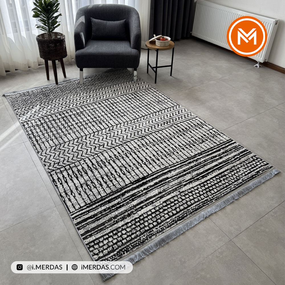 فرش مراکشی کد 41270 زمینه کرم