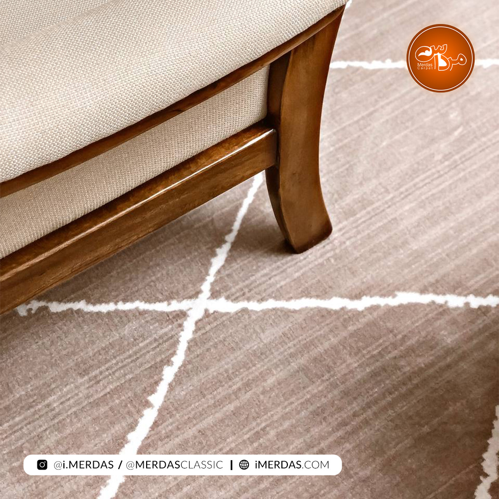 فرش مراکشی کد 41278 زمینه بژ