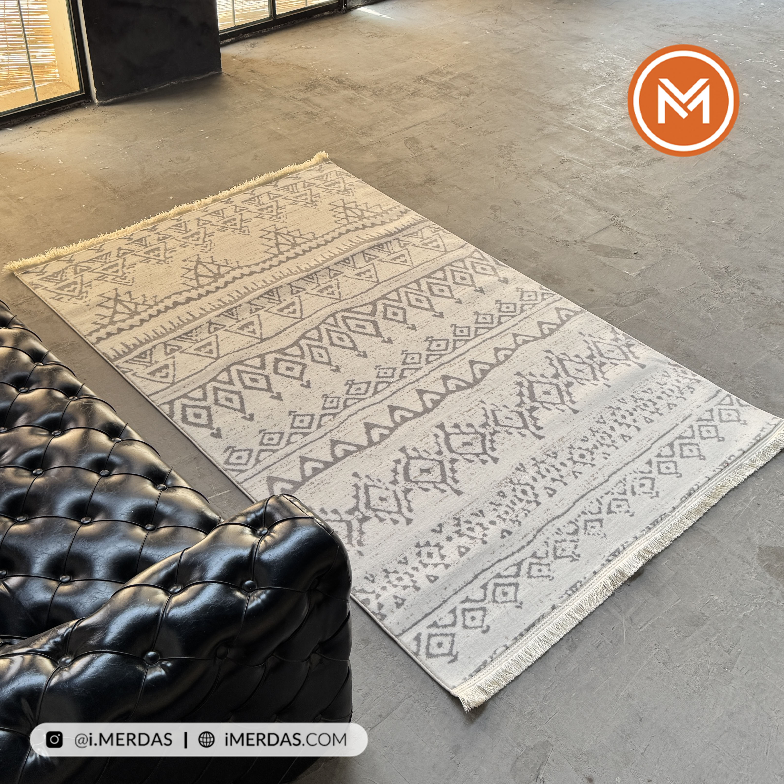 فرش مراکشی اختصاصی کد 41301 زمینه کرم
