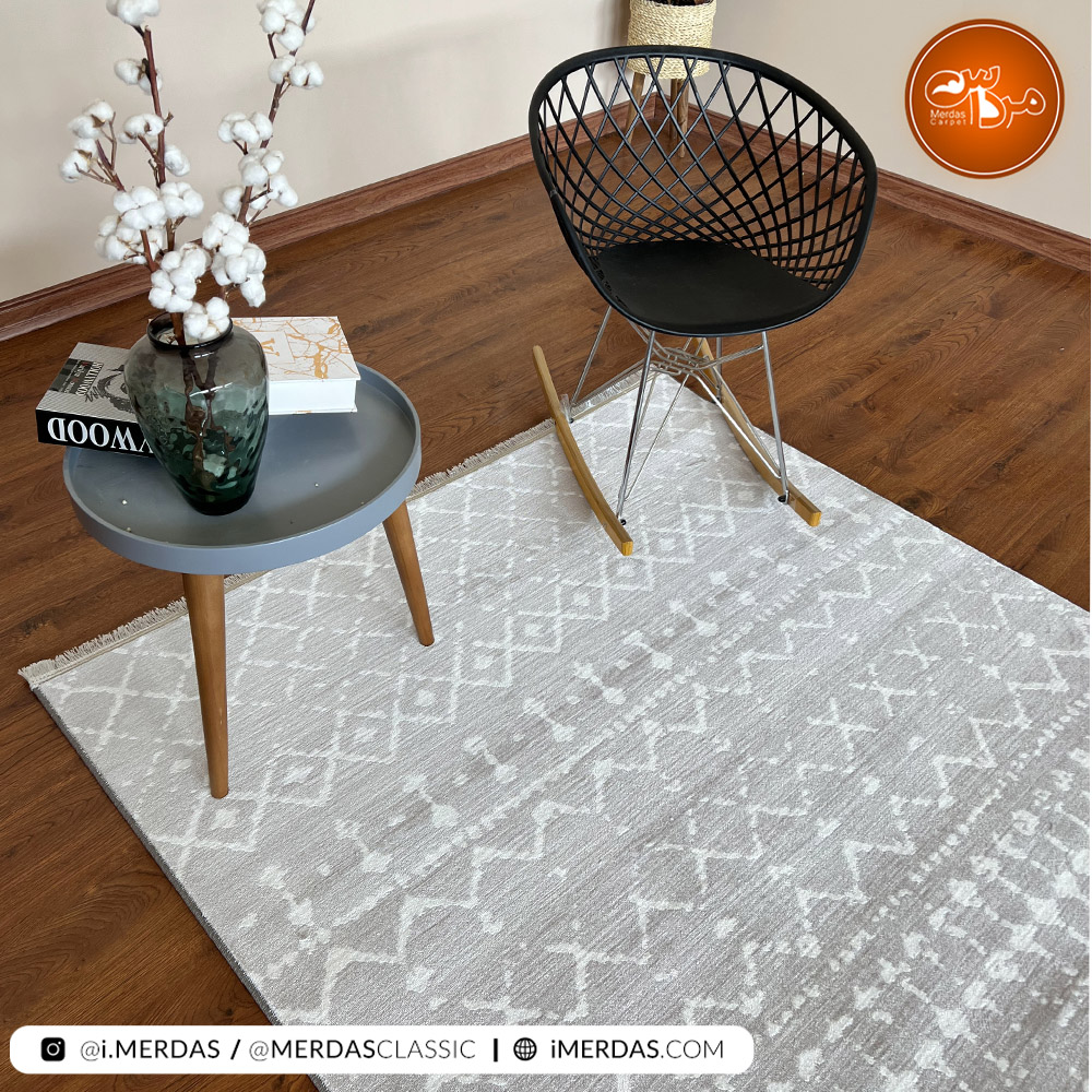 فرش مراکشی کد 41315 زمینه بژ