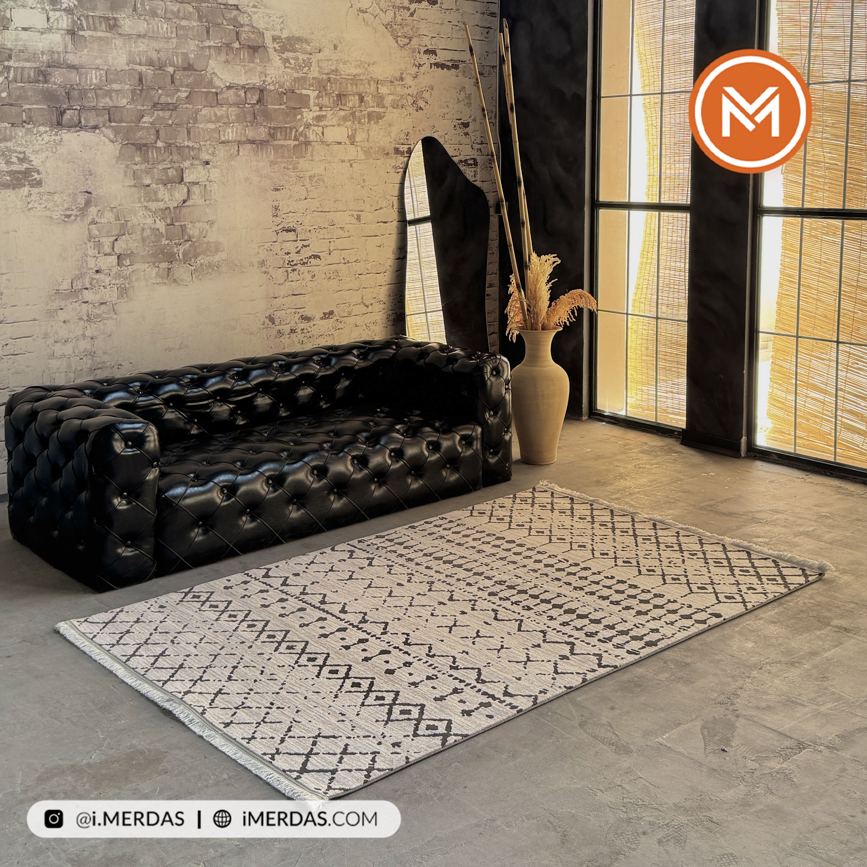 فرش مراکشی اختصاصی کد 41315 زمینه کرم