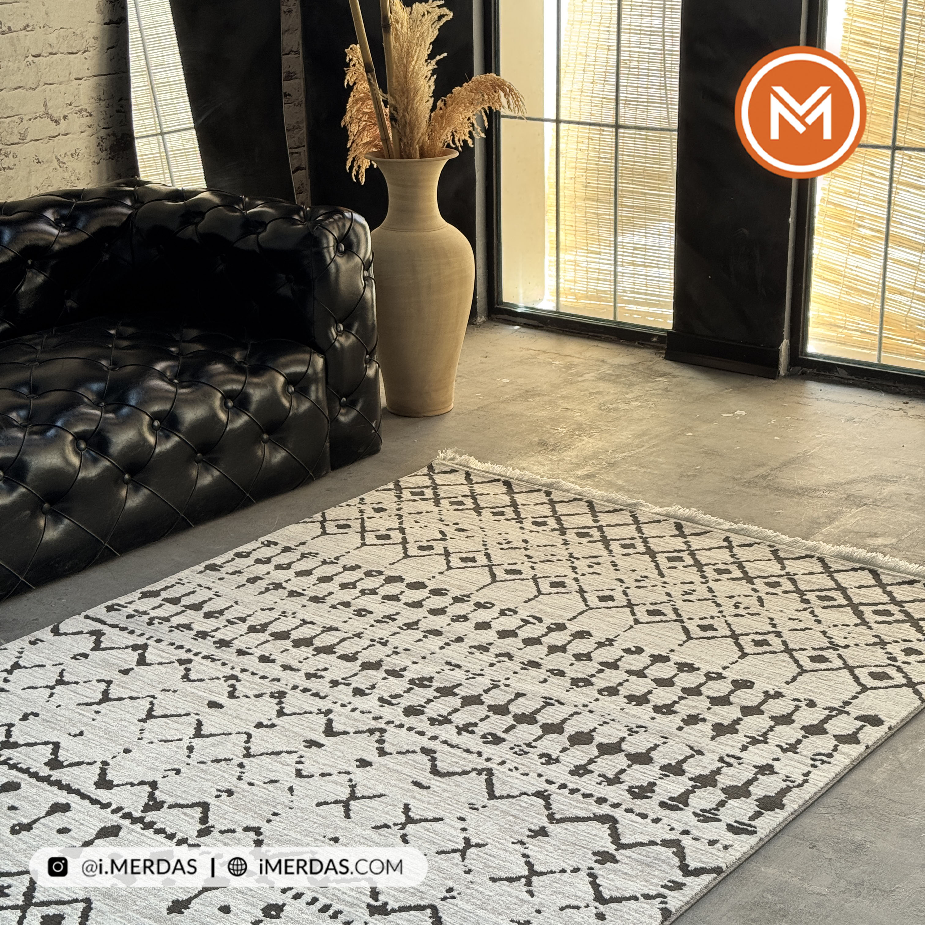 فرش مراکشی اختصاصی کد 41315 زمینه کرم