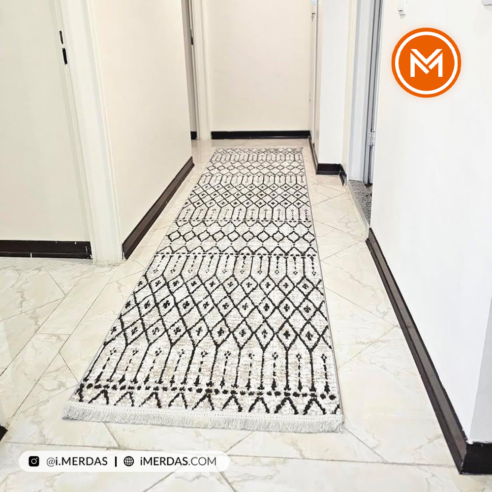 فرش مراکشی کد 41320 زمینه کرم