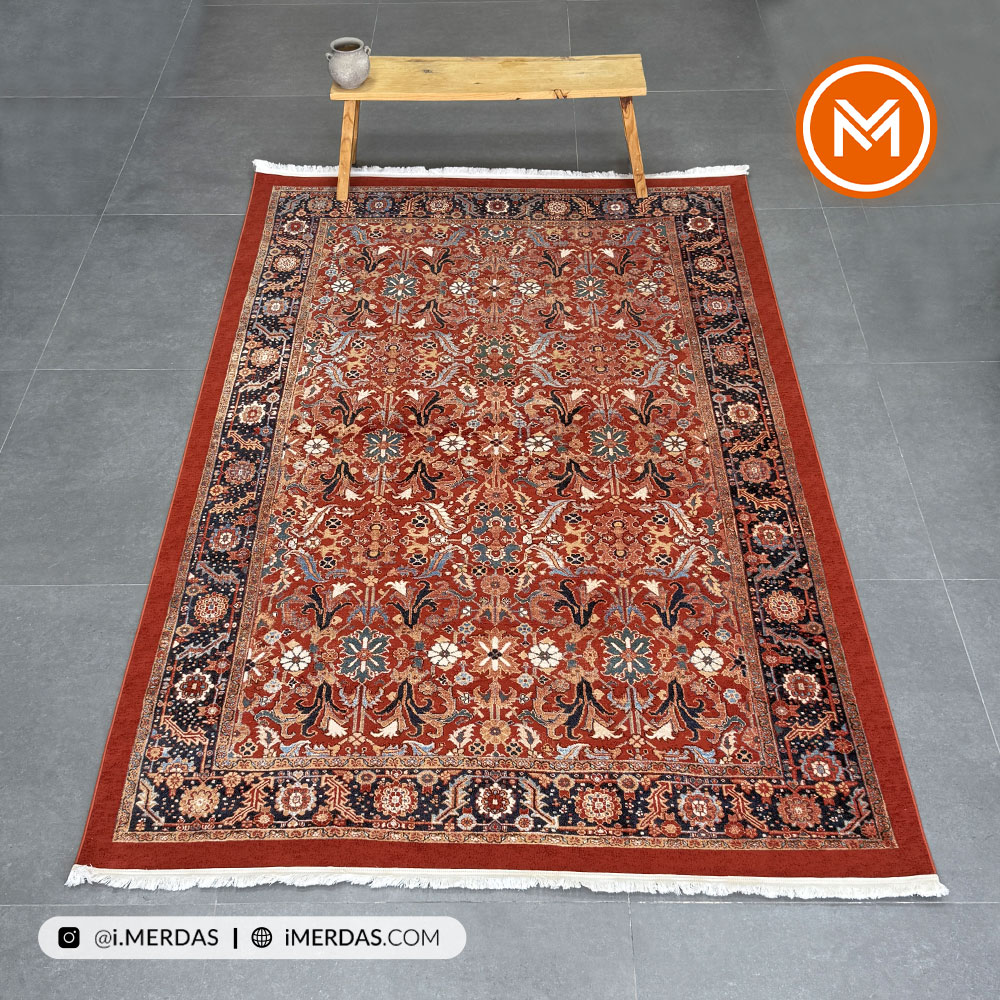 فرش وینتیج کد 20495 زمینه تمام رنگ