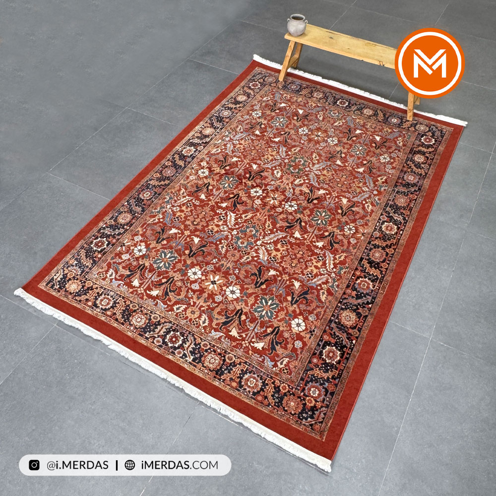 فرش وینتیج کد 20495 زمینه تمام رنگ
