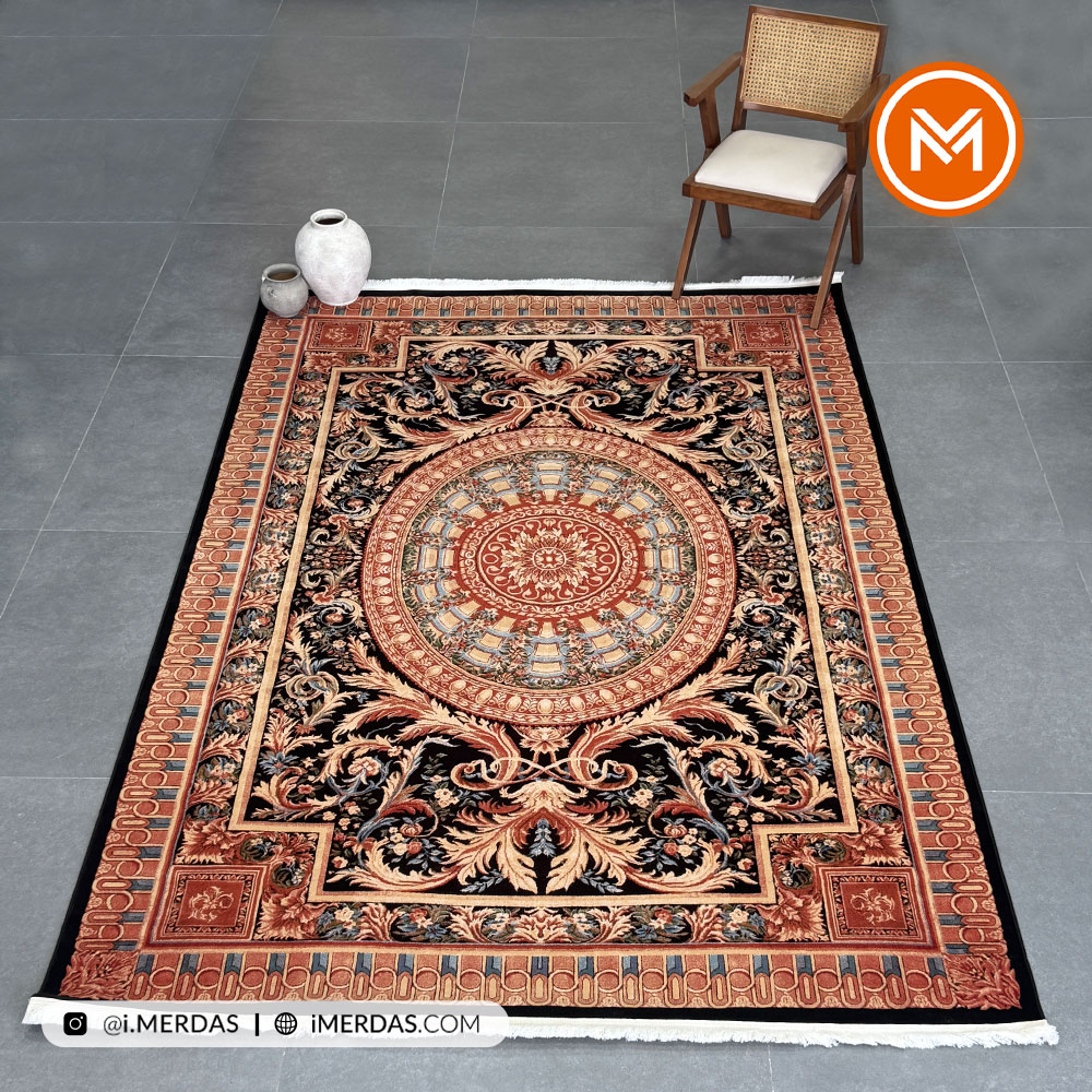 فرش وینتیج کد 20497 زمینه تمام رنگ