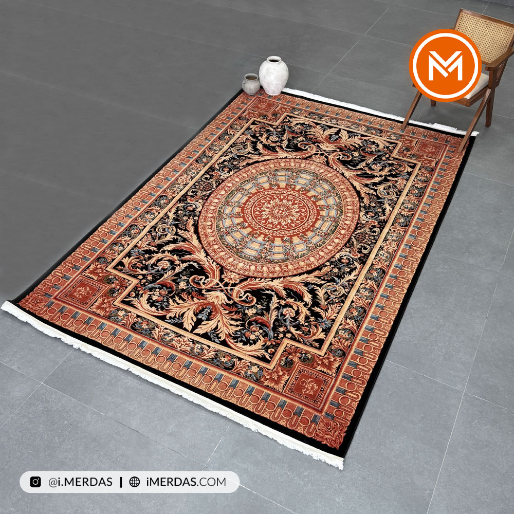 فرش وینتیج کد 20497 زمینه تمام رنگ