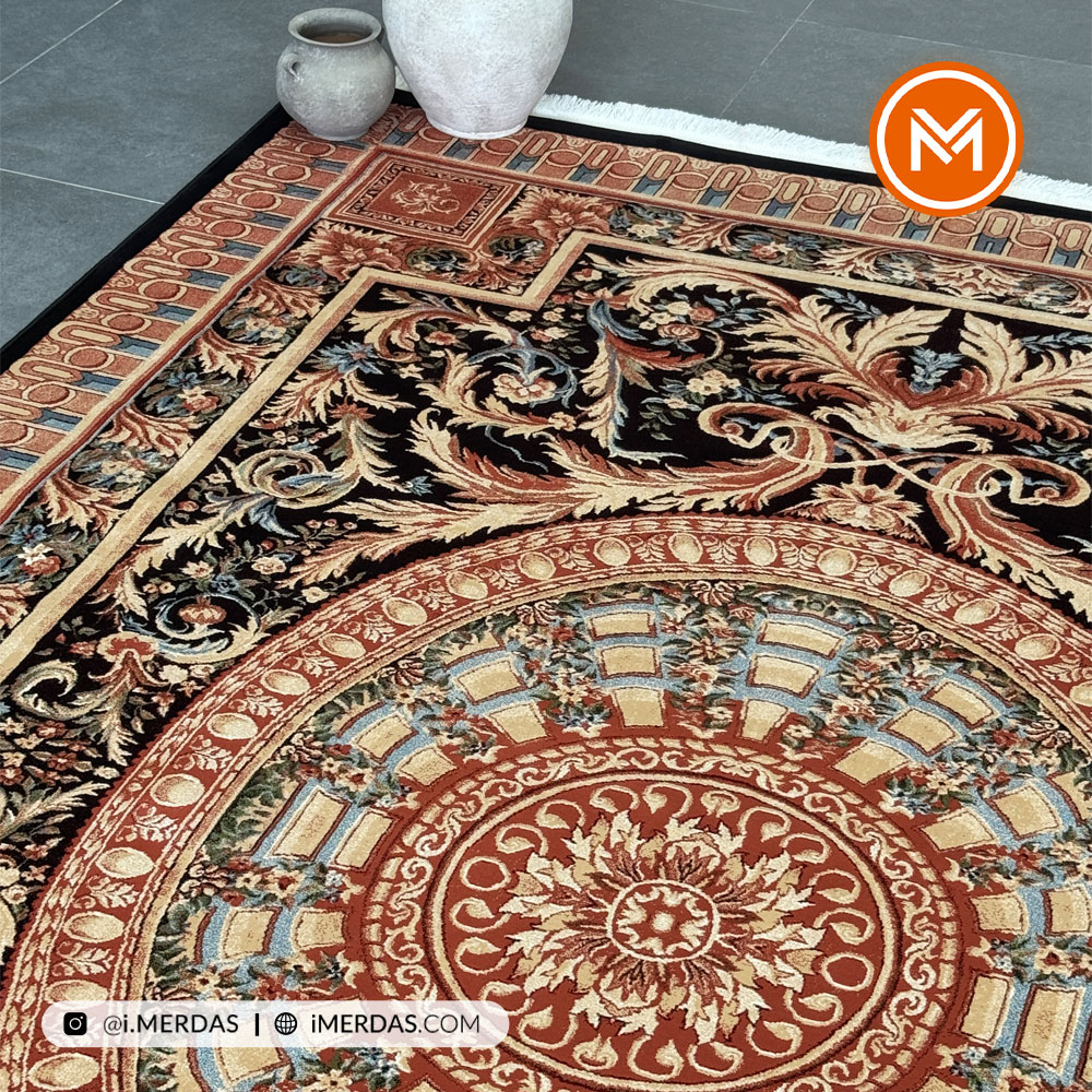 فرش وینتیج کد 20497 زمینه تمام رنگ