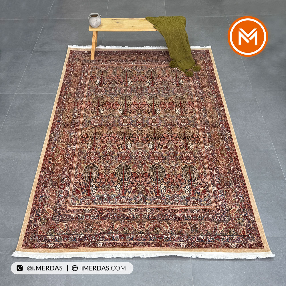 فرش وینتیج کد 20499 زمینه تمام رنگ