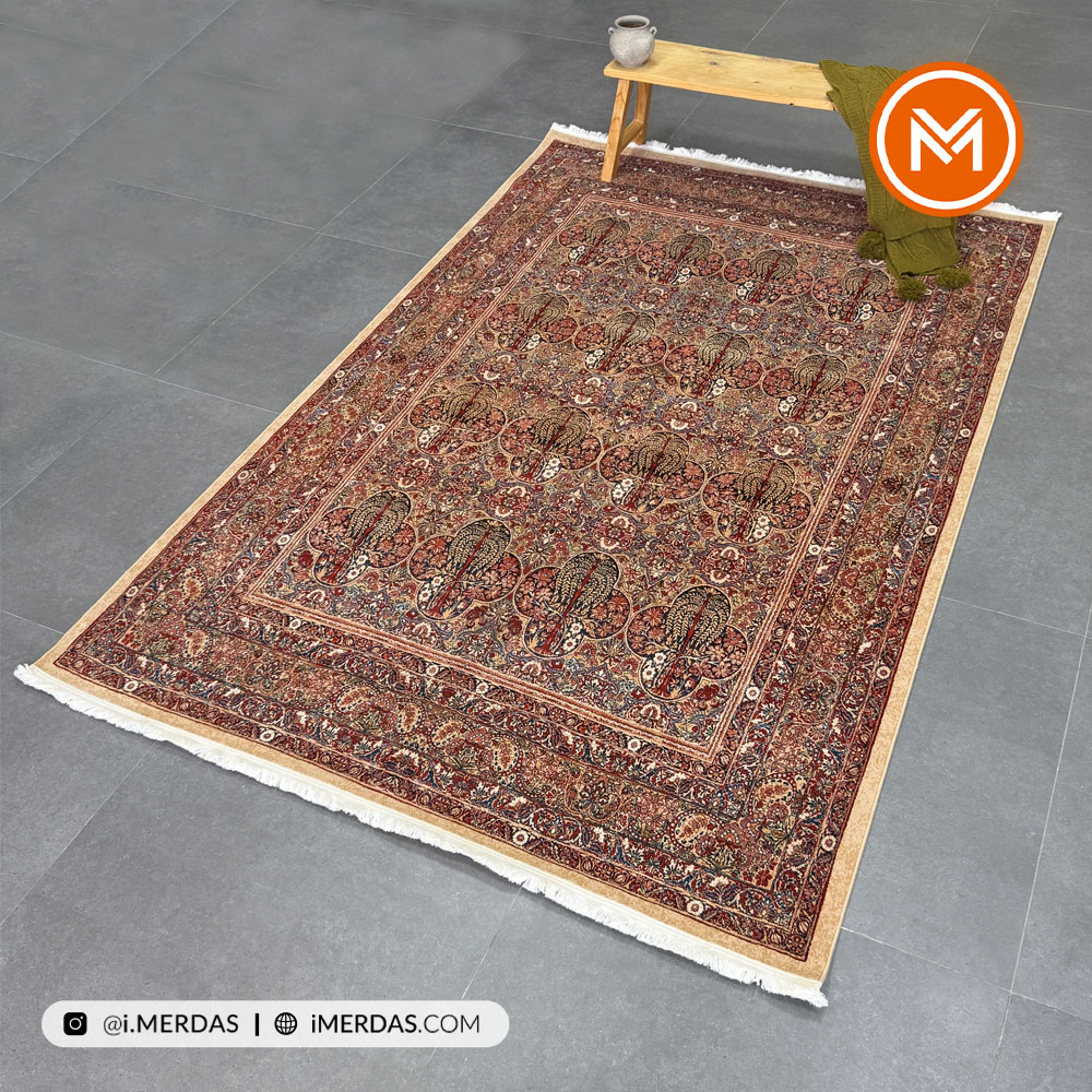فرش وینتیج کد 20499 زمینه تمام رنگ