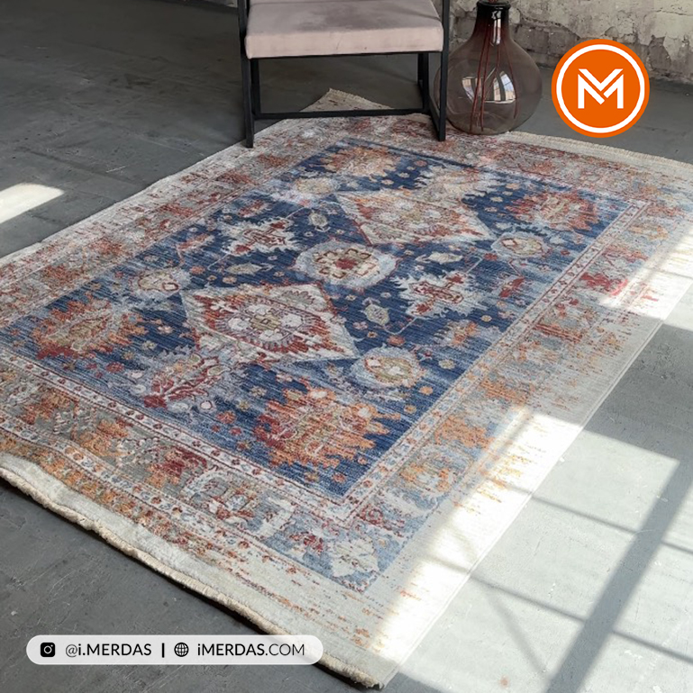 فرش وینتیج کد B7310 زمینه تمام رنگ