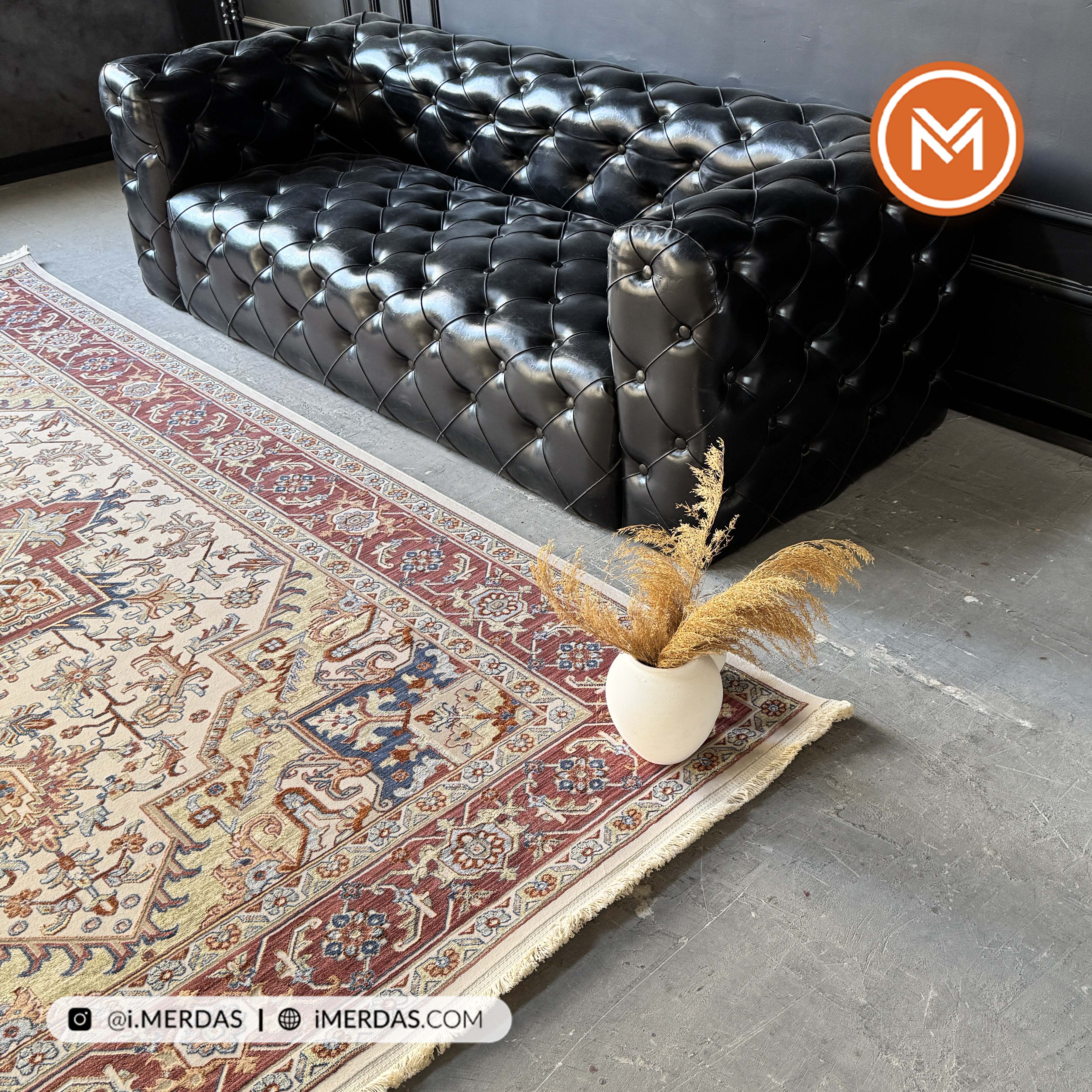 فرش وینتیج کد 8010CL زمینه تمام رنگ