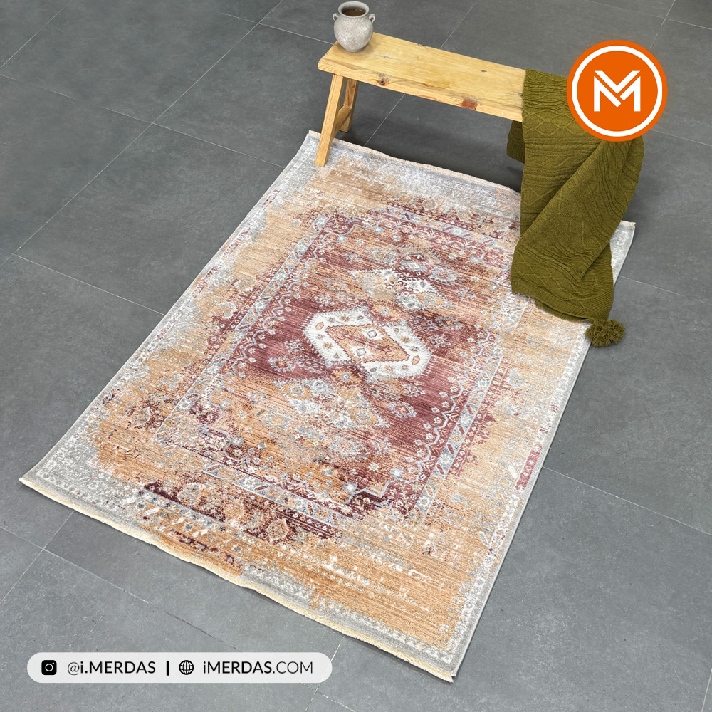 فرش وینتیج کد B7311 زمینه تمام رنگ