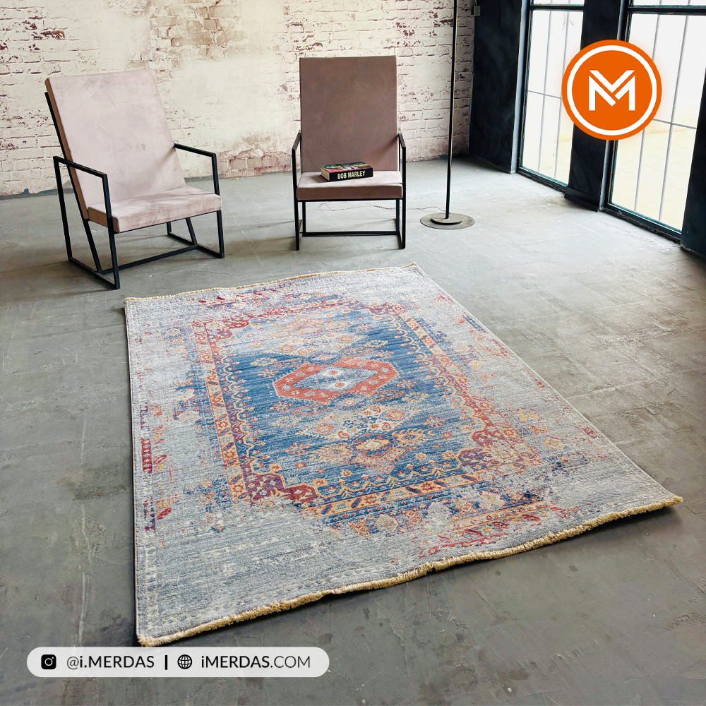 فرش وینتیج کد C7311 زمینه تمام رنگ