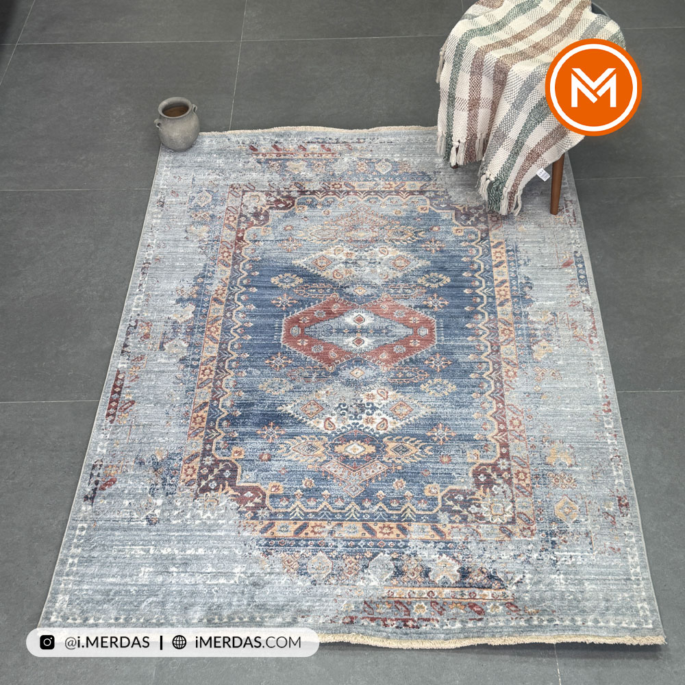 فرش وینتیج کد C7311 زمینه تمام رنگ