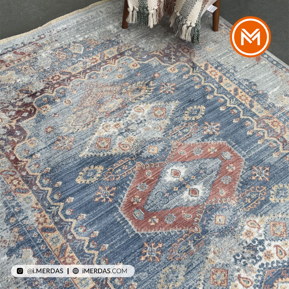 فرش وینتیج کد C7311 زمینه تمام رنگ