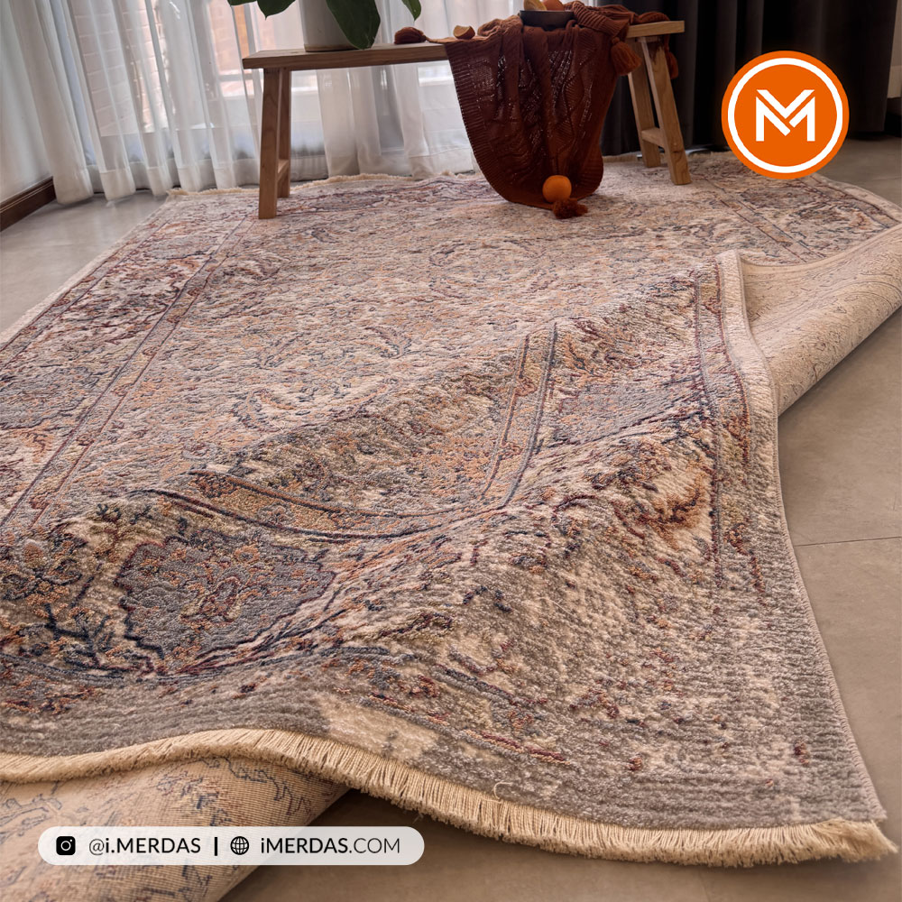 فرش وینتیج کد D7301 زمینه تمام رنگ