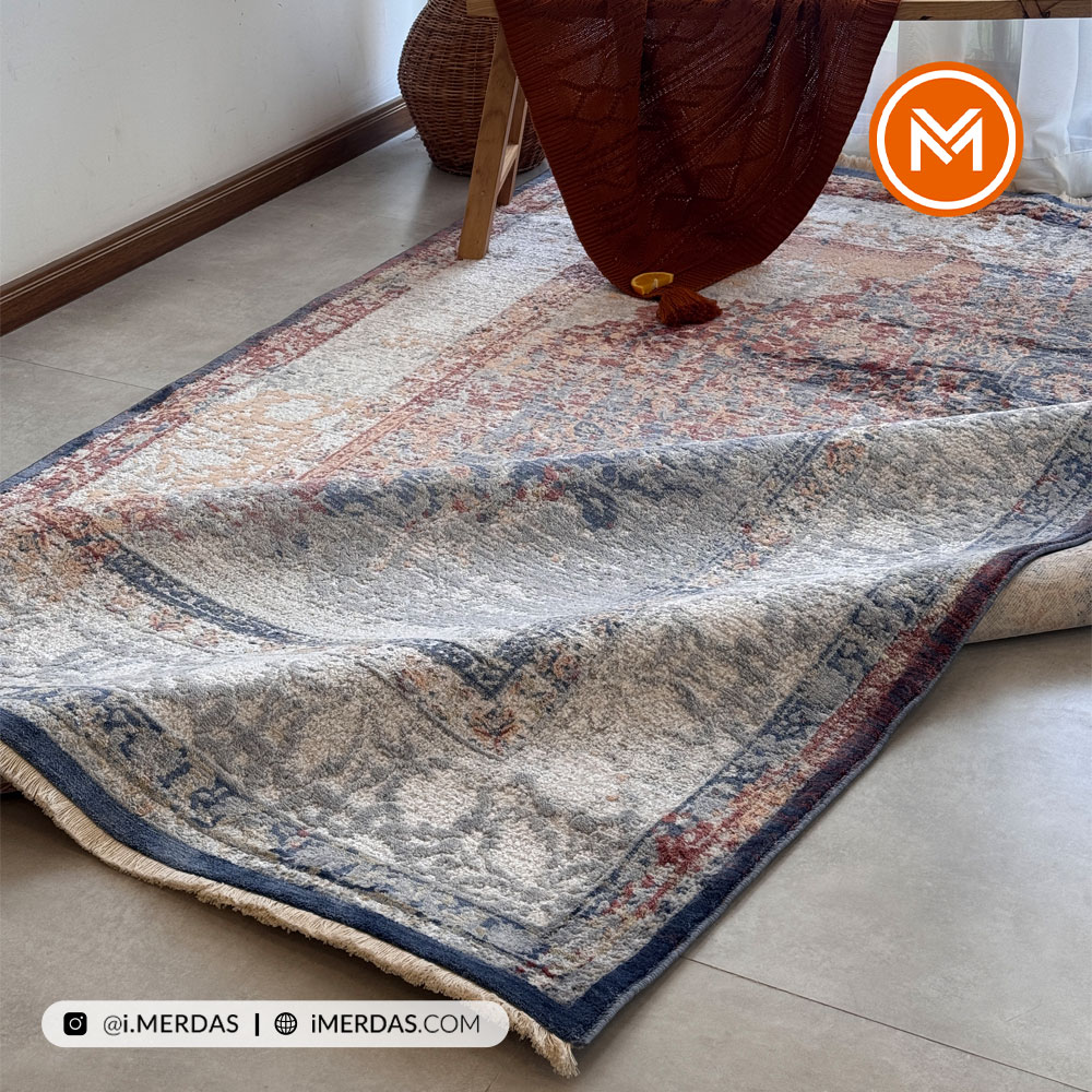 فرش وینتیج کد D7303 زمینه تمام رنگ