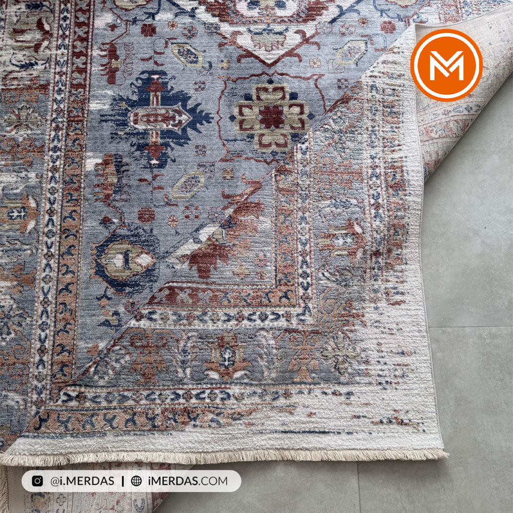 فرش وینتیج کد D7310 زمینه تمام رنگ