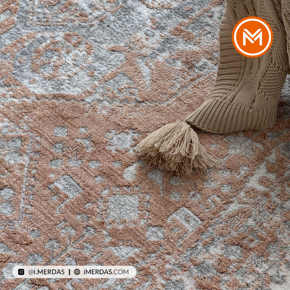 فرش وینتیج کد E7304 زمینه تمام رنگ