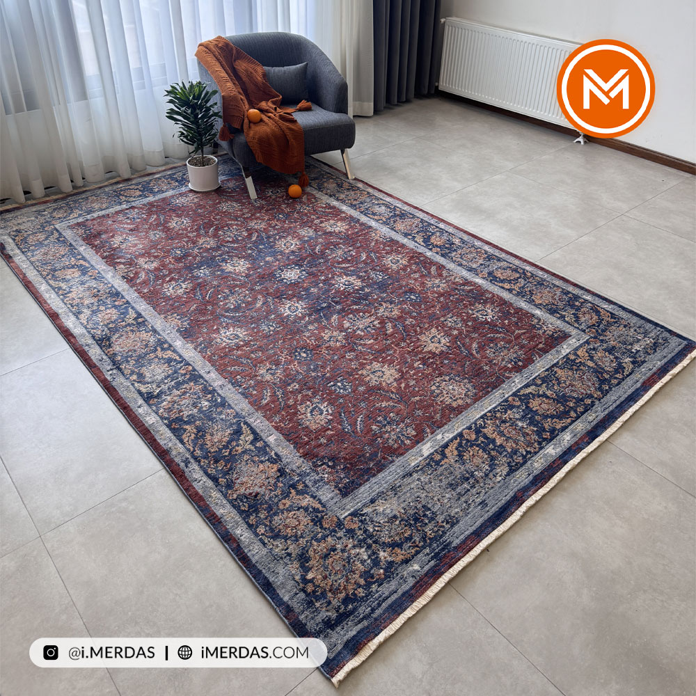 فرش وینتیج کد G7301 زمینه تمام رنگ