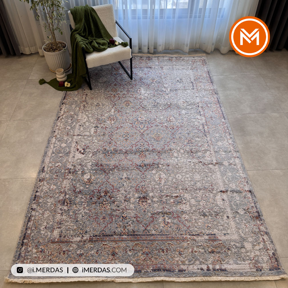 فرش وینتیج کد G7302 زمینه تمام رنگ
