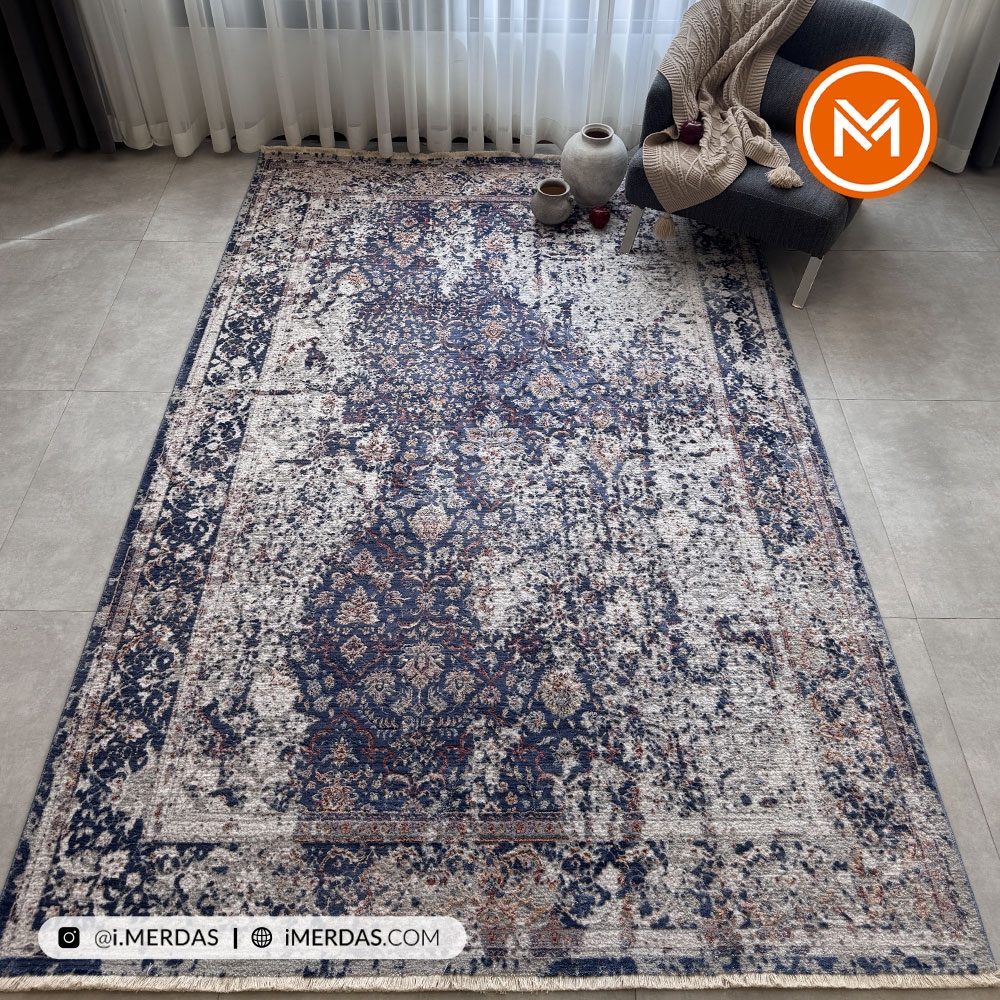 فرش وینتیج کد Y7302 زمینه تمام رنگ