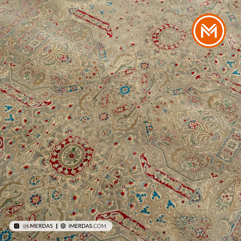 فرش وینتیج کد 10AY0010 زمینه تمام رنگ