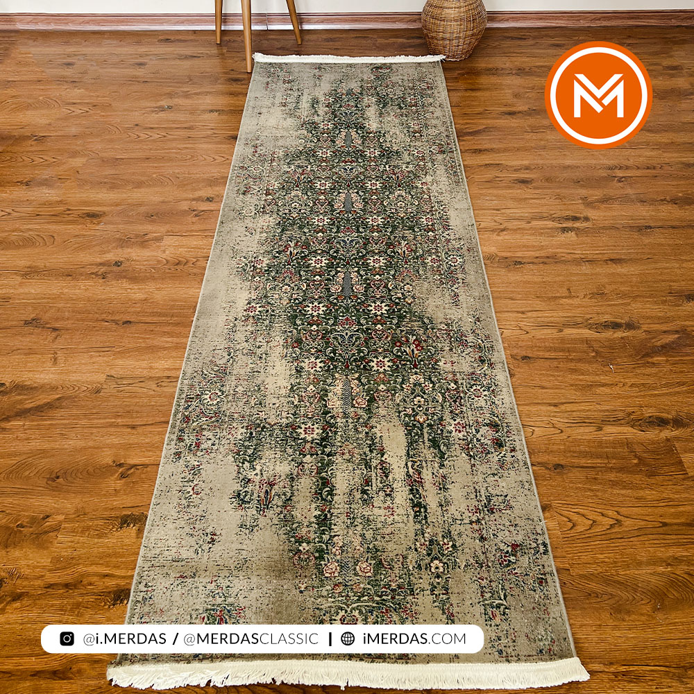 فرش وینتیج hr کد 188 زمینه تمام رنگ