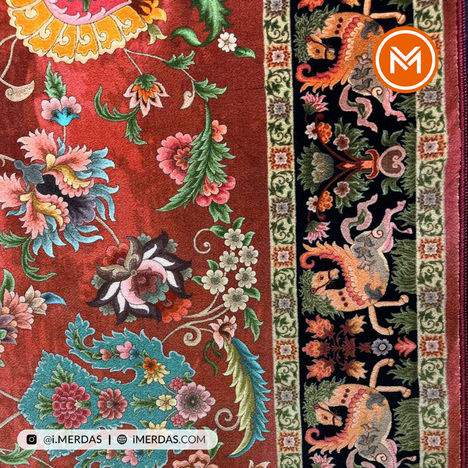 فرش کهنه نما کد 1028AAK زمینه تمام رنگ