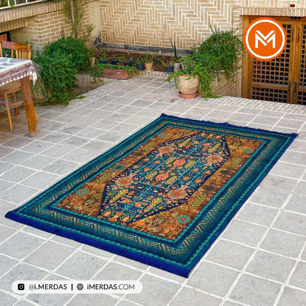 فرش کهنه نما کد AAJ1010 زمینه تمام رنگ