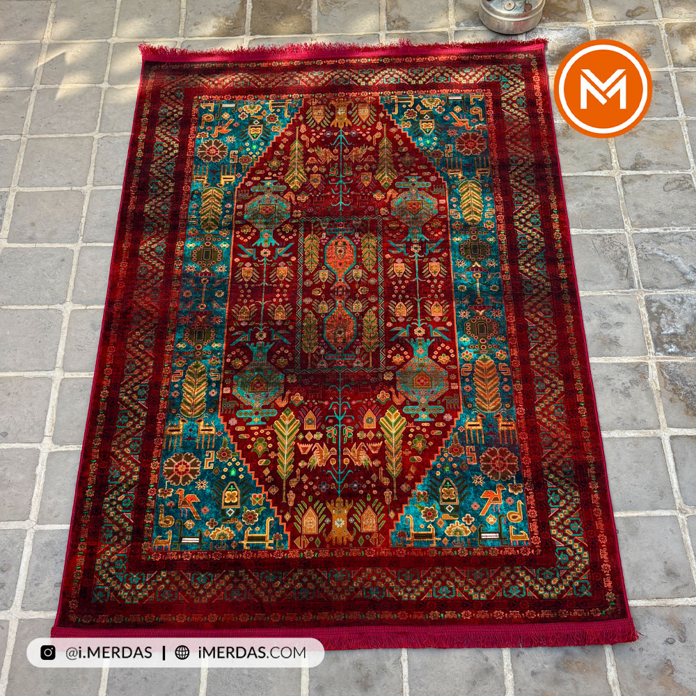 فرش کهنه نما کد AAJ1011 زمینه تمام رنگ