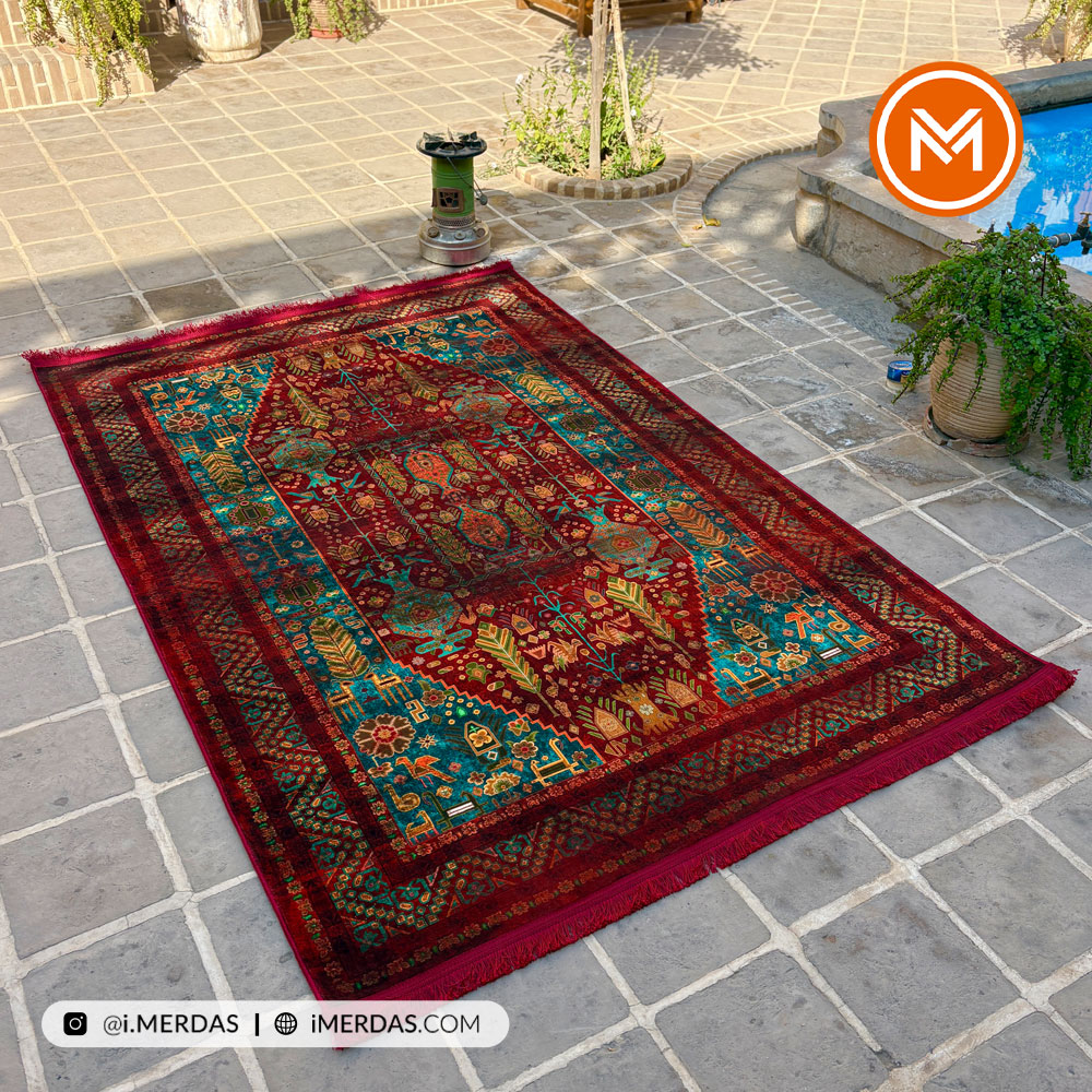 فرش کهنه نما کد AAJ1011 زمینه تمام رنگ