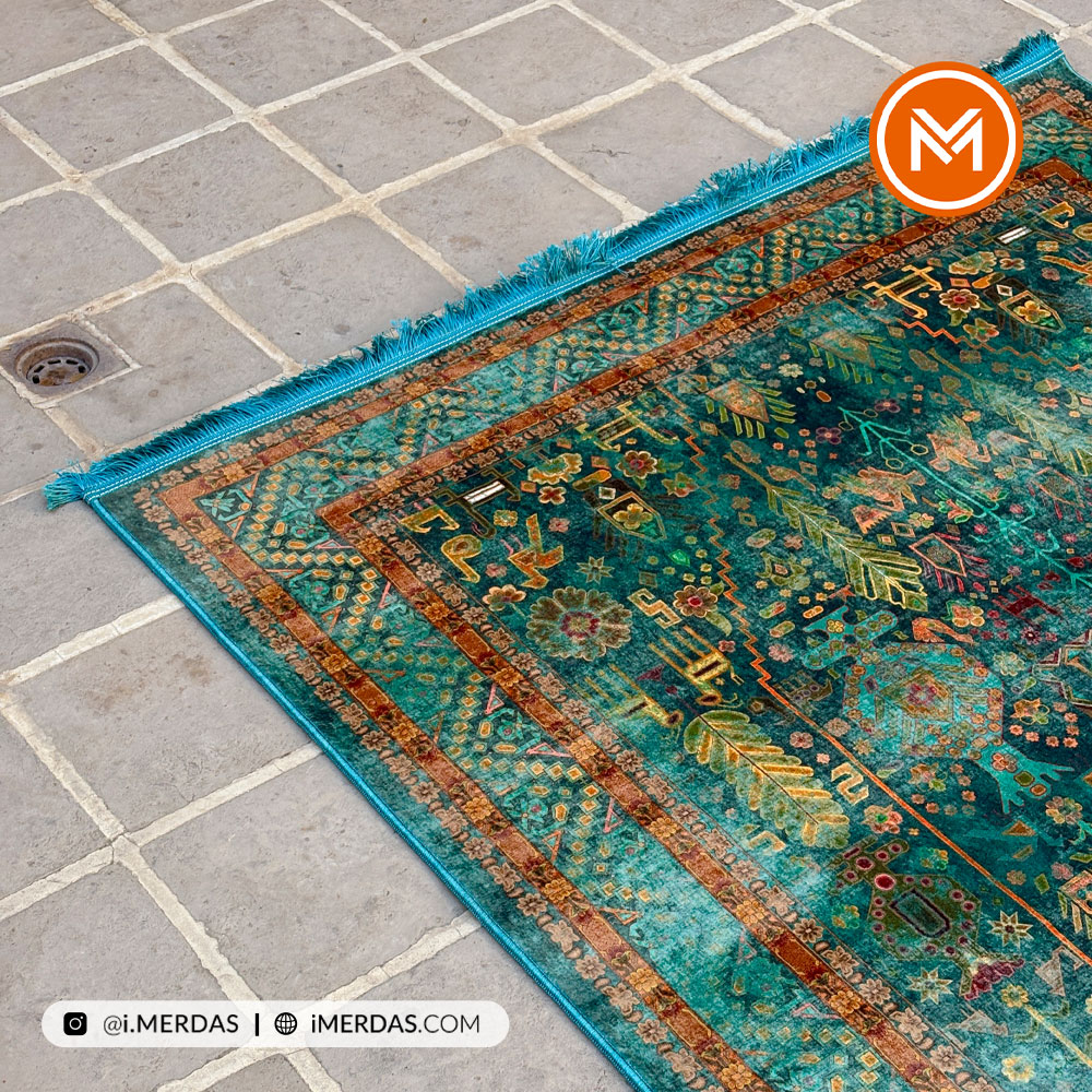 فرش کهنه نما کد AAJ1012 زمینه تمام رنگ