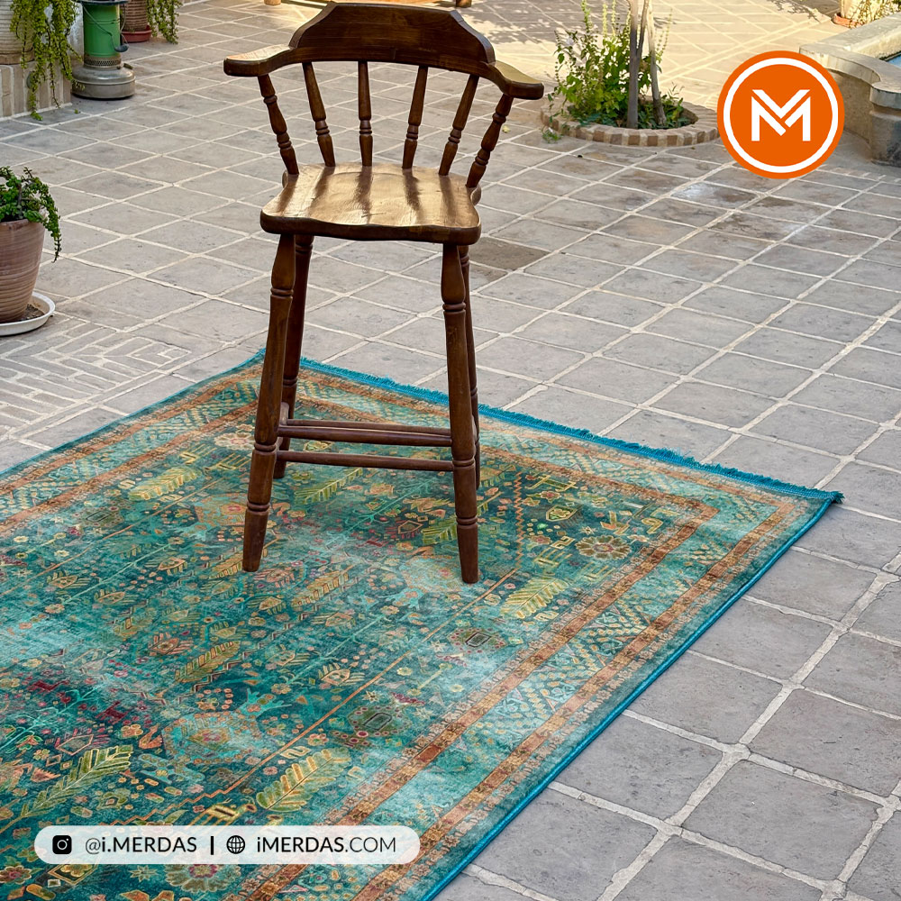 فرش کهنه نما کد AAJ1012 زمینه تمام رنگ