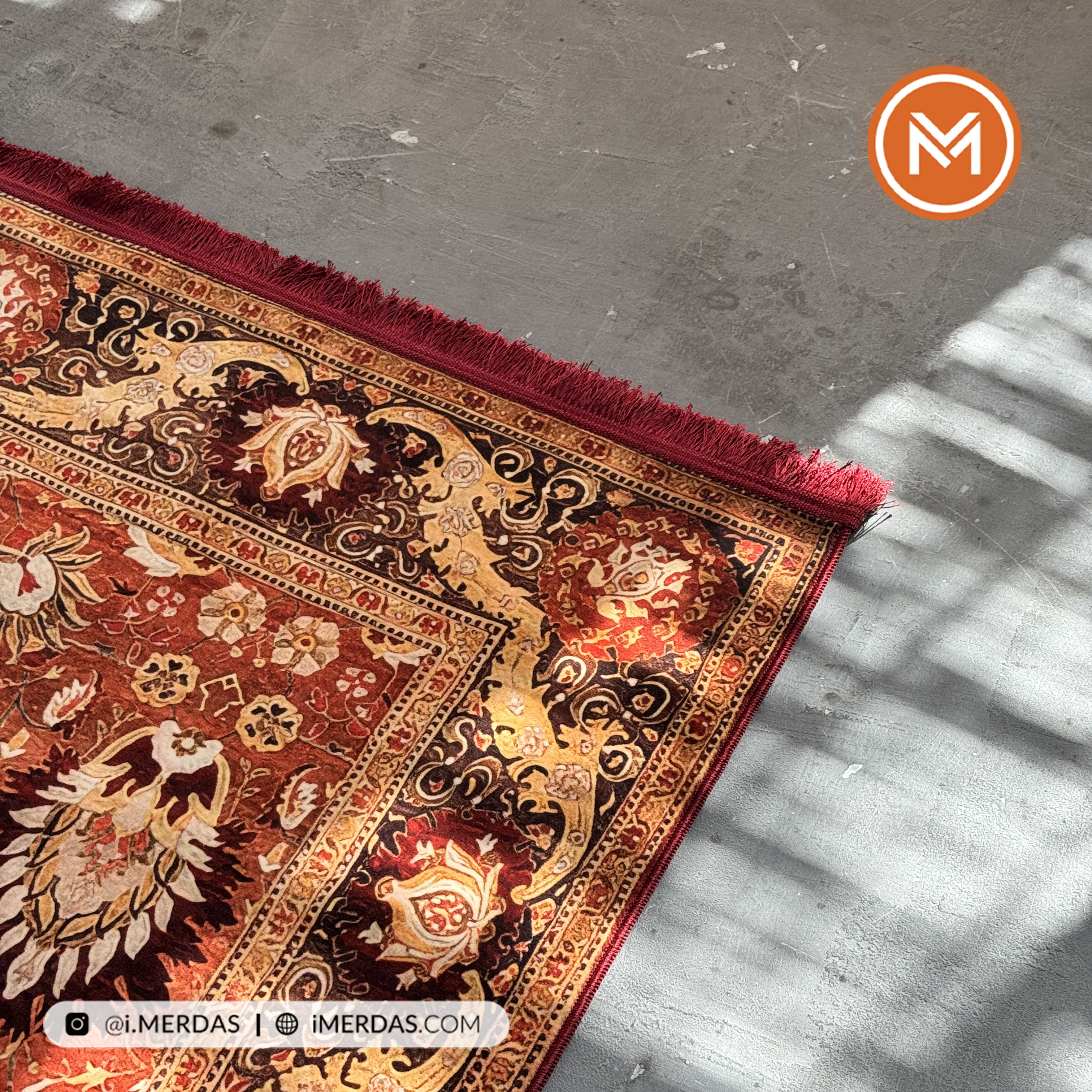 فرش کهنه نما کد N1132 زمینه تمام رنگ