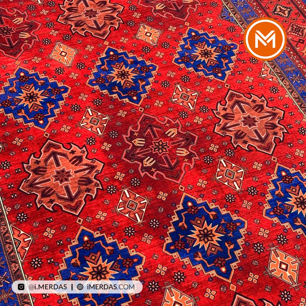 فرش کهنه نما کد P1004 زمینه تمام رنگ